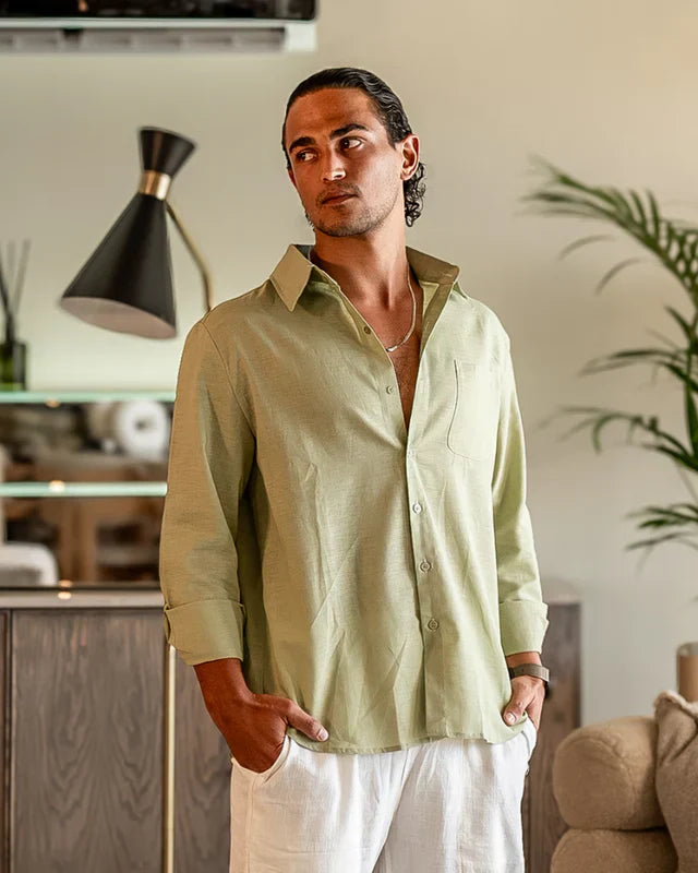 Cape Town – 100% Leinenhemd, Natürliche Eleganz