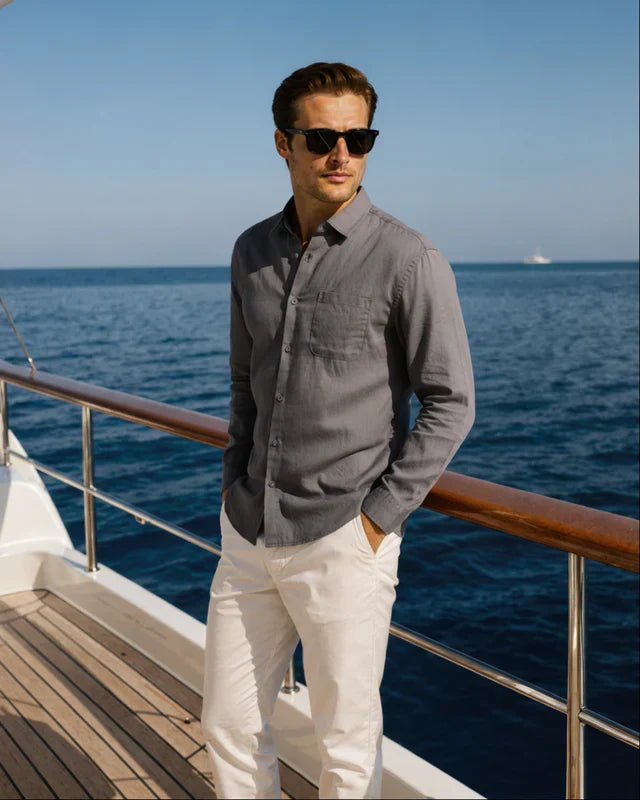 Cape Town – 100% Leinenhemd, Natürliche Eleganz
