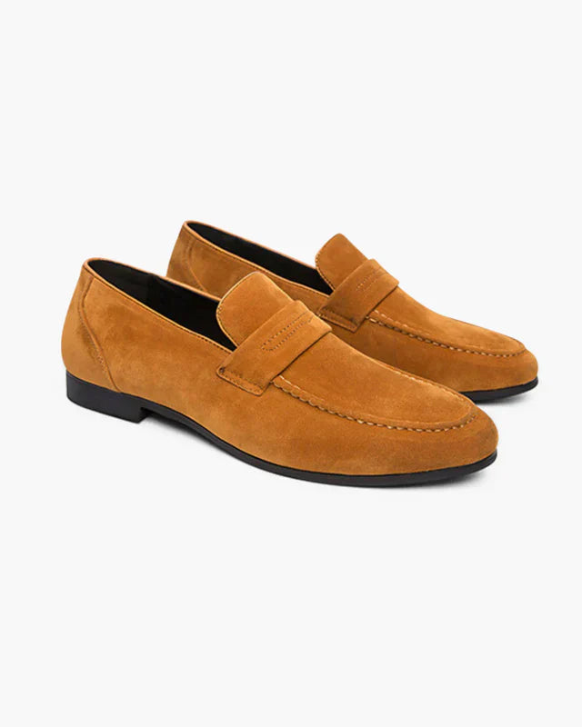 Old Money Wildleder Penny Loafers – Klassische Eleganz